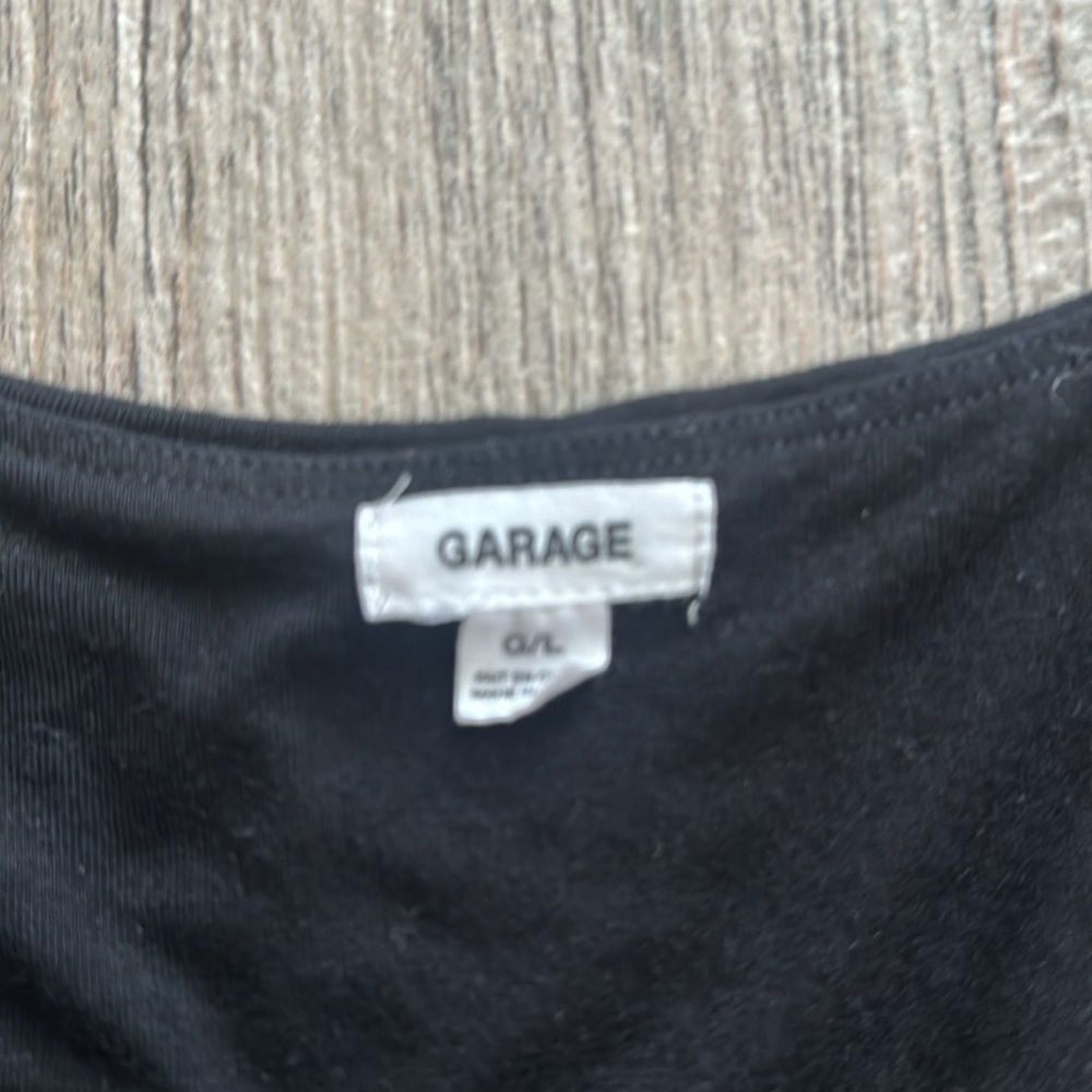 super cute size L black crop top from Garage - Picture 2 of 3